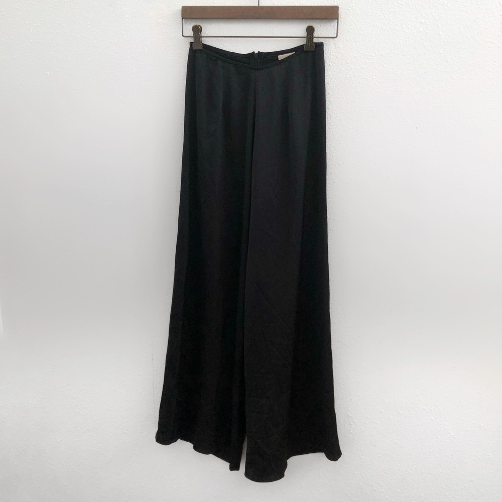 XEO XO Wide Leg Satin Pants No Size Tag Check Measurements